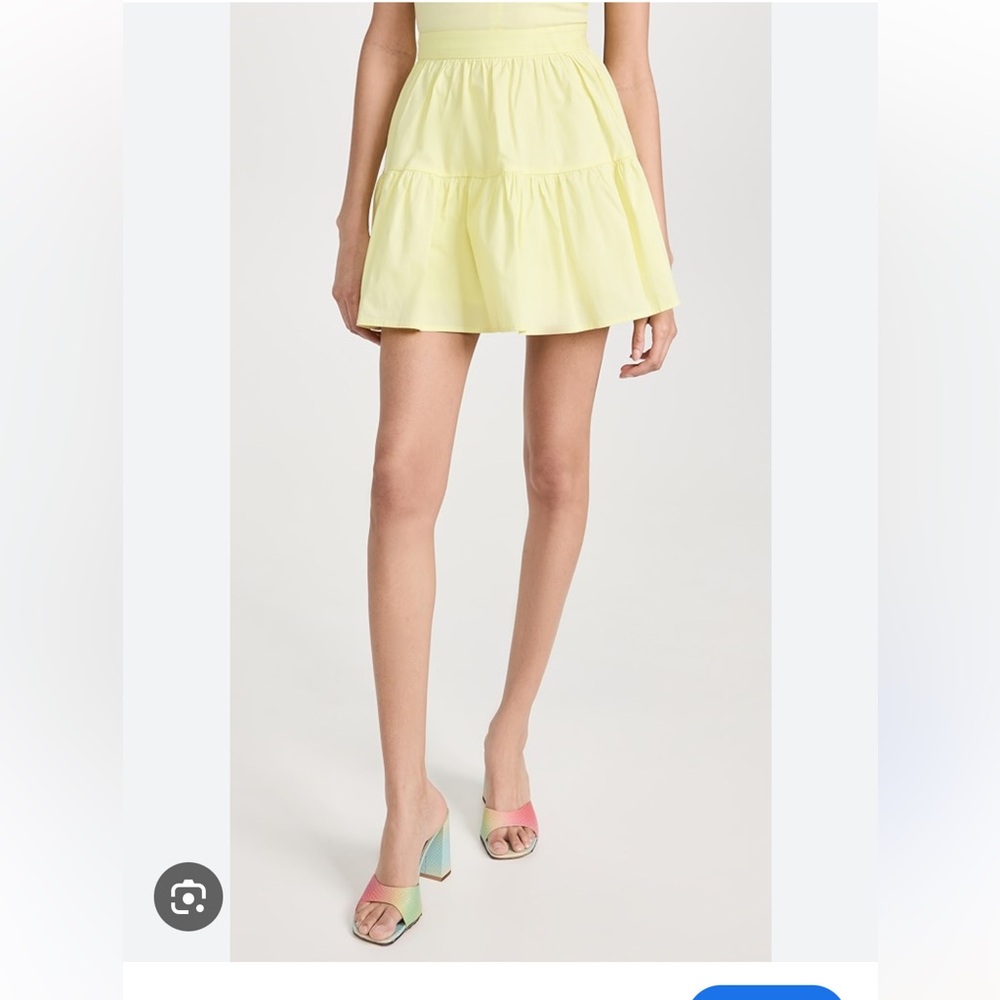 NWT Staud YELLOW MINI SEA SKIRT Size 2